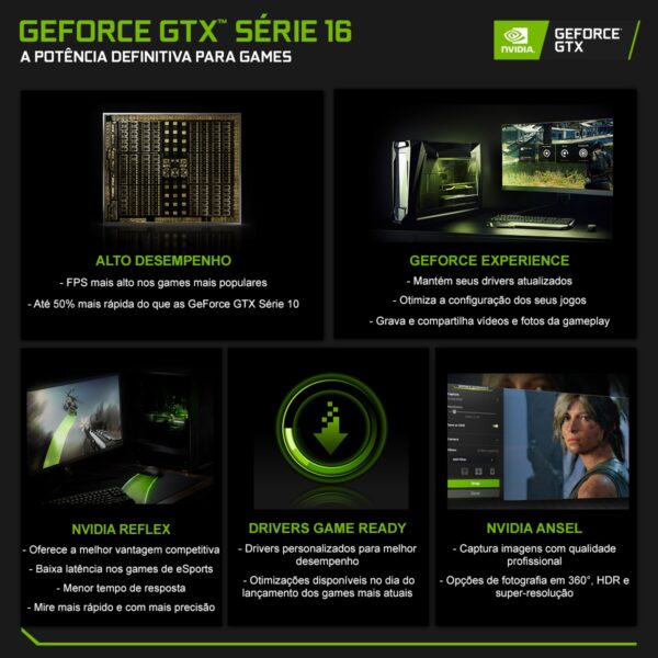 Placa de Vídeo Galax, GeForce, GTX 1650 EX PLUS, 4GB, 1-Click OC, GDDR6, 128-bit, 65SQL8DS93E1 - Image 8