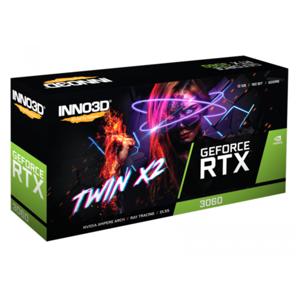 Placa de Vídeo SuperFrame NVIDIA GeForce RTX 3060 EPIC, Black, 12GB, GDDR6, DLSS, Ray Tracing - Image 7